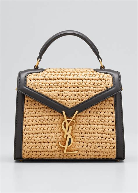 casandra ysl bag|YSL cassandra raffia bag.